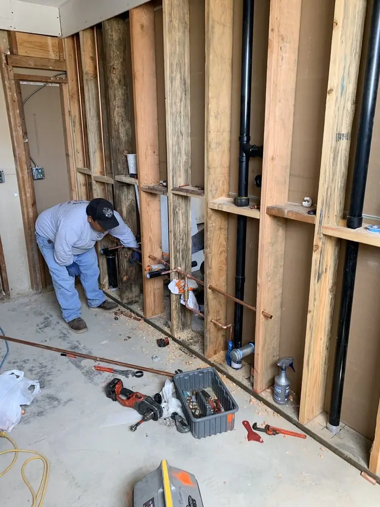 Commercial rough-in plumbing for Gas Line Repair in Terradyne
